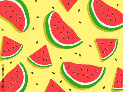 watermelon pattern for background EPS 10