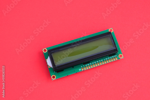 green screen 16x2 character lcd display module for arduino photo