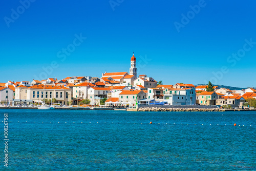 Adriatic coast in Croatia, beautiful town of Betina on Murter island in Dalmatia