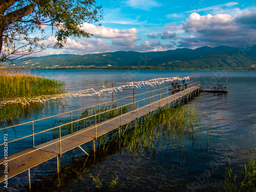 Fototapeta Naklejka Na Ścianę i Meble -  a photo frame from lake sapanca
