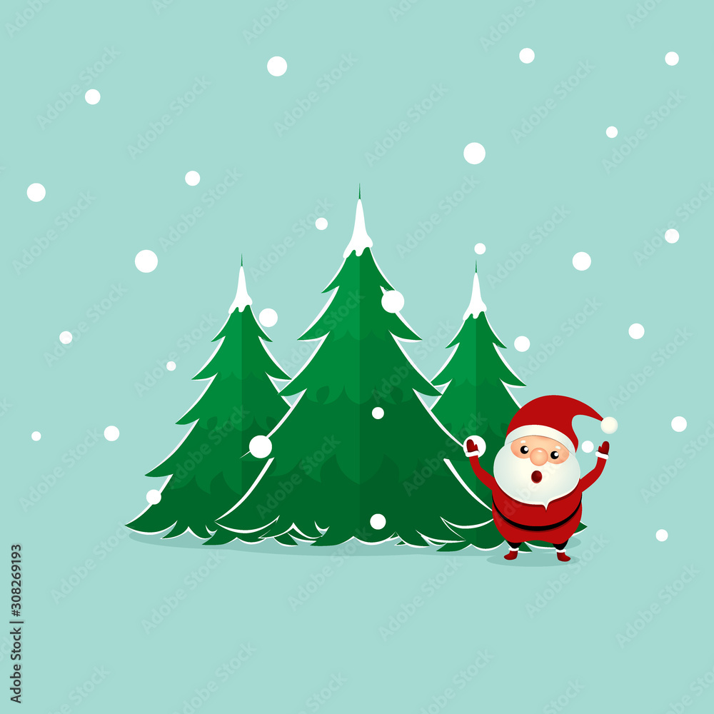 Santa Claus. Christmas background. Christmas Greeting Card. Vector illustration. Santa Claus. Christmas background. Christmas Greeting Card. Vector illustration.