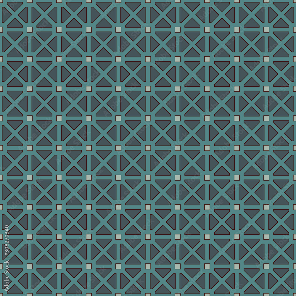 Checkered seamless pattern. Geometric ornament with stripes and knots. Grid abstract background. Modern style wallpaper. Checkered seamless pattern. Geometric ornament with stripes and knots. Grid abstract background. Modern style wallpaper.