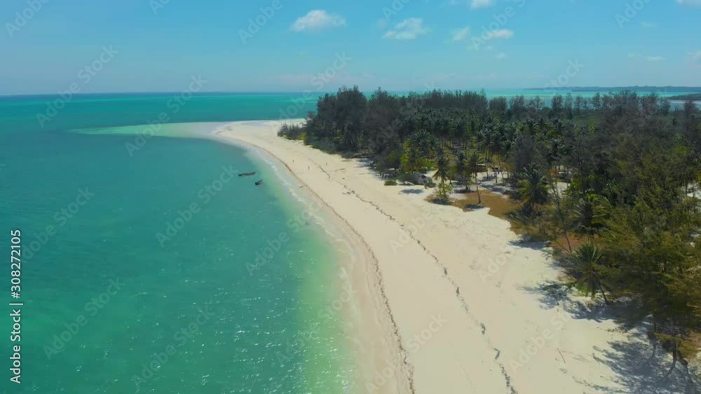 Endless empty white sandbar at Punta Sebaring in Balabac. 4K aerial landscape over Tropical Island in Palawan, Philippines Endless empty white sandbar at Punta Sebaring in Balabac. 4K aerial landscape over Tropical Island in Palawan, Philippines