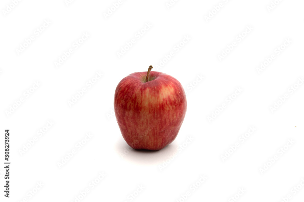 red apple in isolated white background red apple in isolated white background