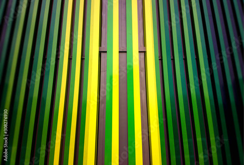 Fototapeta Naklejka Na Ścianę i Meble -  Dramatic green & yellow metal panels background
