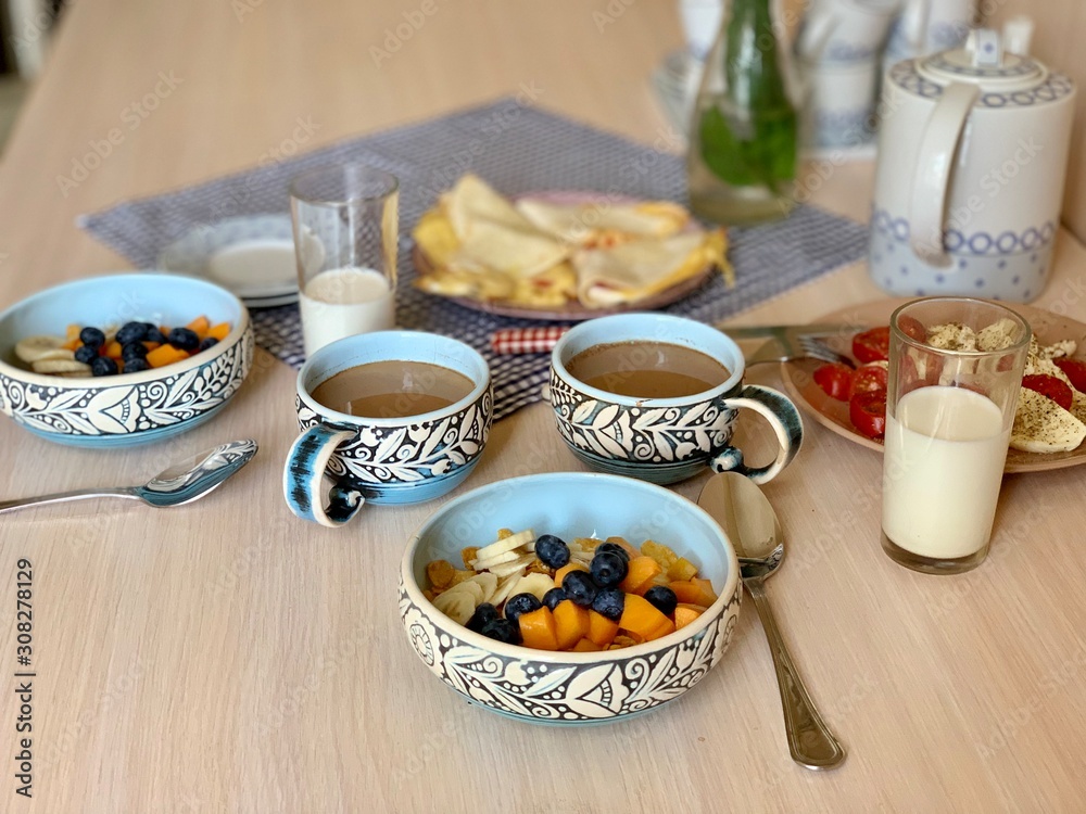 homemade breakfast in the kitchen homemade breakfast in the kitchen