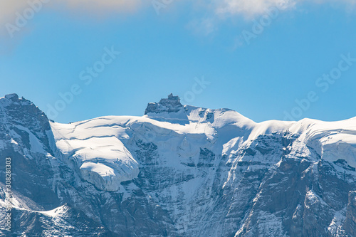 Stunning view of the Sphinx Observatory located at Jungfraujoch
