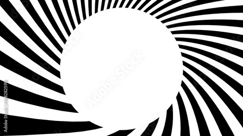 The illustrate of lines optical illusion background.