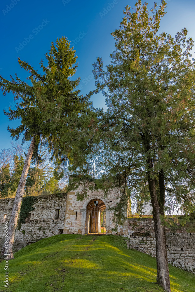 Obraz premium Collato Italy: the entrance of the castle