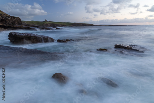 Waves crashing on the beach at Mullaghmore