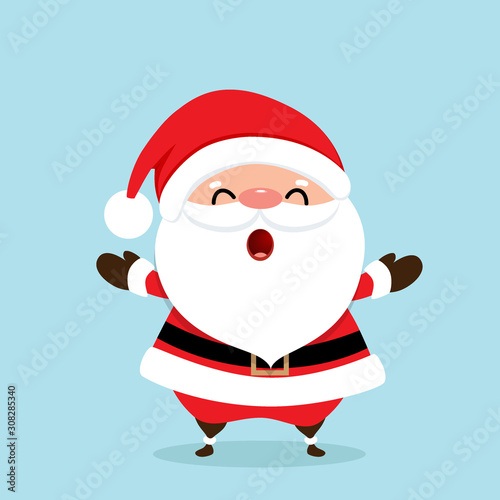 Christmas Greeting Card with Christmas tree, vector illustration