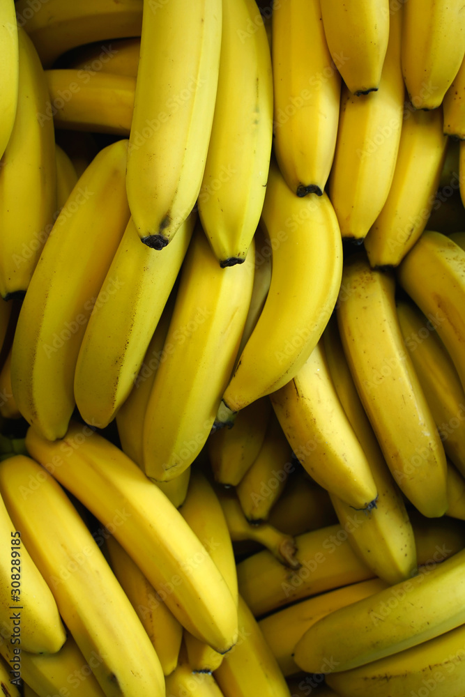 bunch of fresh bananas for food texture