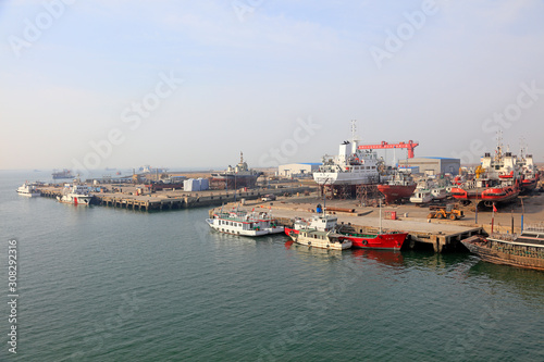 Shipyard Wharf in Bohai Gulf