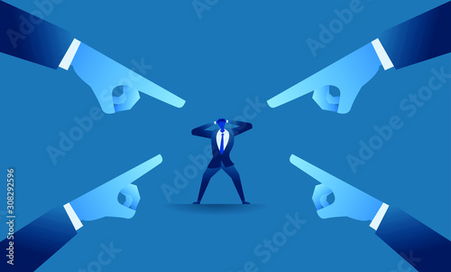 Business work concept illustration about hard work and pressure