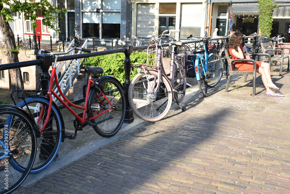 Vélos hollandais à Utrecht, Pays-Bas