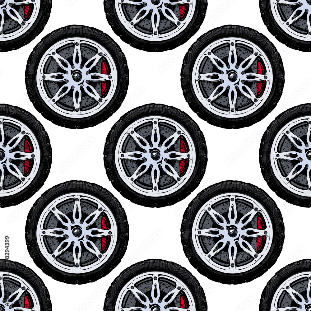 Pattern with Wheel. Pattern with Wheel.