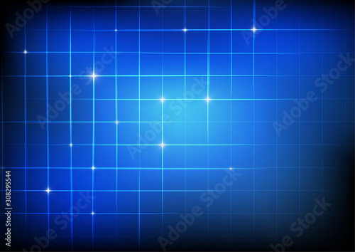 Vector   Abstract grid on blue background