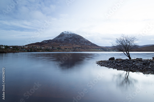 lake in mountains photo