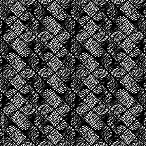 Design seamless monochrome decorative pattern