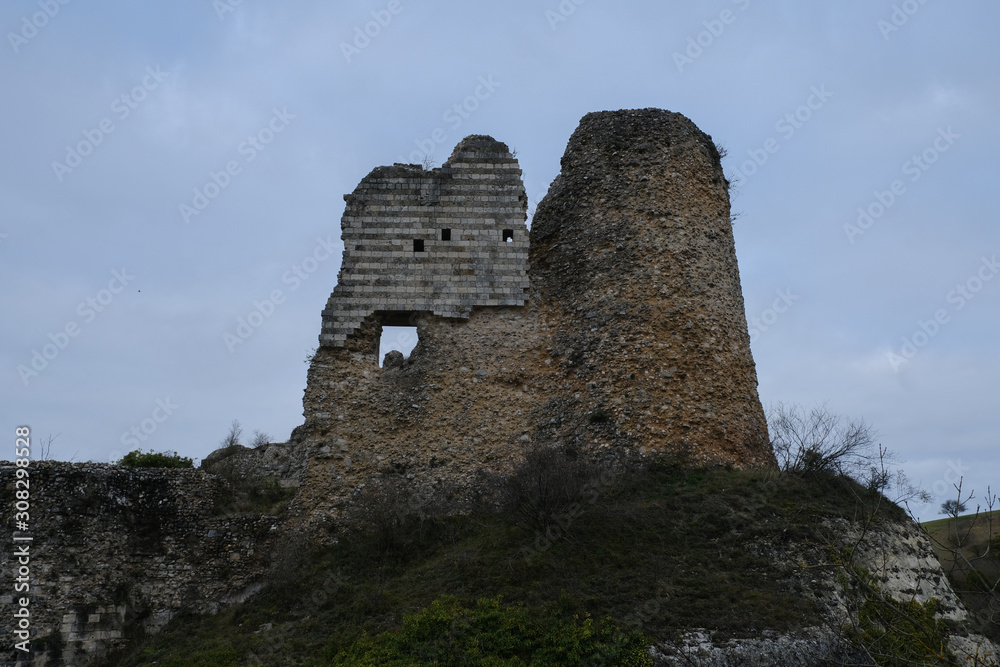 Castle ruins at fall