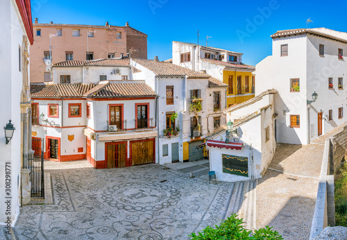 The picturesque Albaicin district in Granada on a sunny summer afternoon. Andalusia, Spain. photo