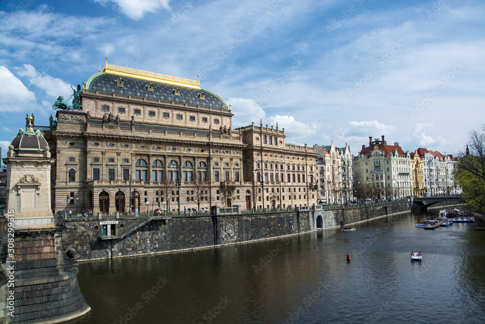 Naklejka premium Nationaltheater, Prag, Tschechische Republik