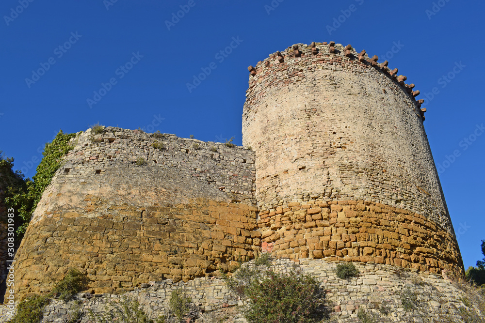 Castillo de Gelida en provincia de Barcelona España