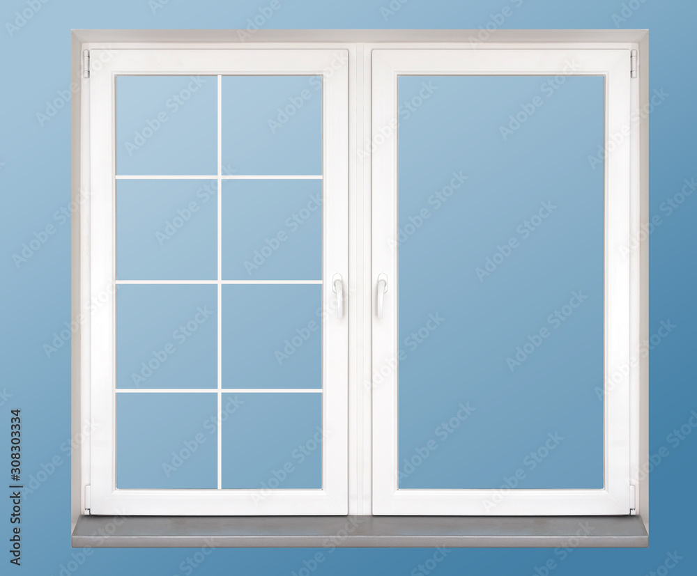 Fototapeta premium Vintage blank window inside room