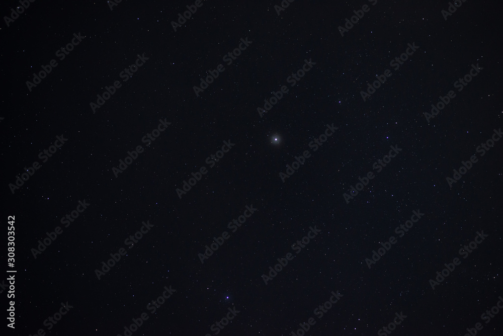 Fototapeta premium Stars in the night sky close up