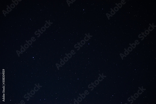 Stars in the night sky close up