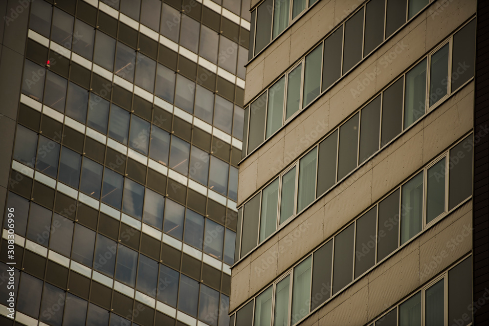 Fototapeta premium corporate office building in detail