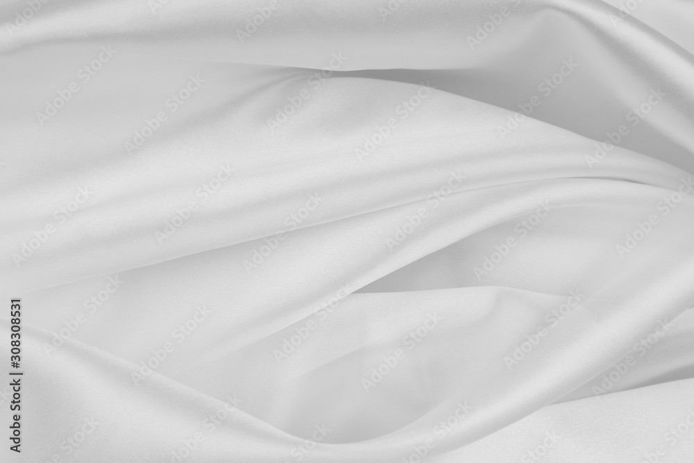 Obraz premium White silk fabric lines