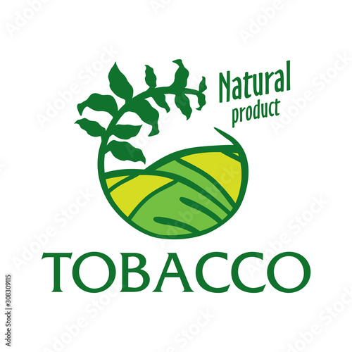 Vector logo for natural tobacco products, goods