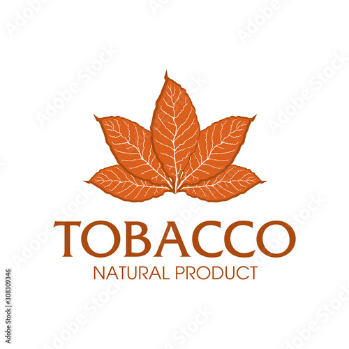 Vector logo for natural tobacco products, goods