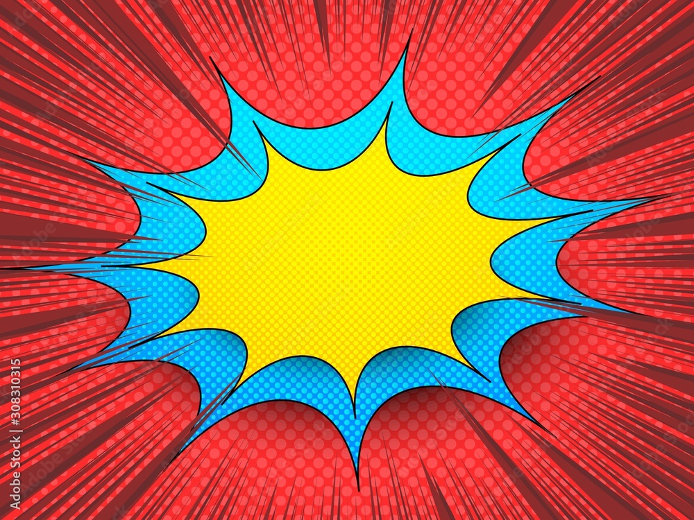 Comic explosive and burst template Comic explosive and burst template