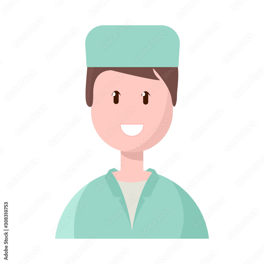 Isolated object of physician and portrait logo. Set of physician and ambulance stock vector illustration.
