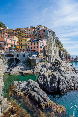 Manarola one of the five coastal villages of the National Park of the Cinque Terre