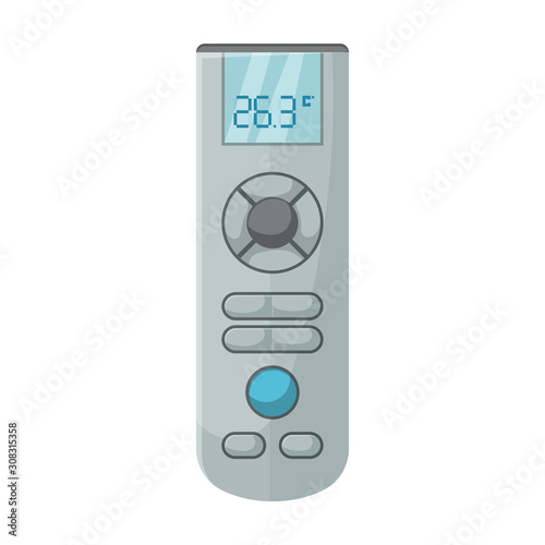 Fan control vector icon.Cartoon vector icon isolated on white background fan control.