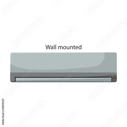Ventilation vector icon.Cartoon vector icon isolated on white background ventilation .