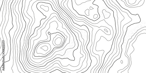 Hiking, traveling, camping outdoor vacation backgrounds for advertisement. Tourism and recreation brochure. Vector contour topographic map. Topography and geography map grid abstract backdrop.
