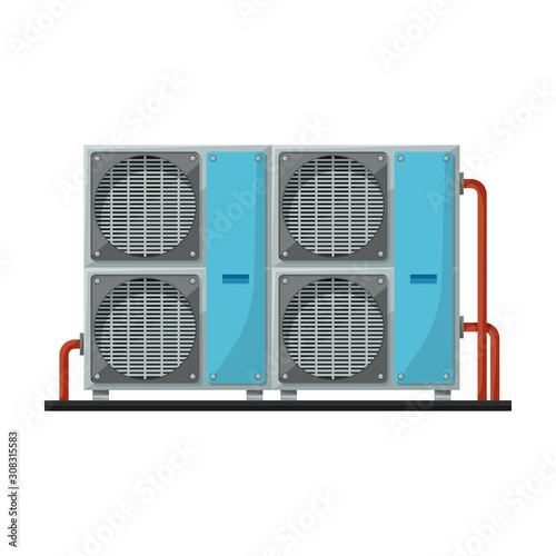 Ventilation vector icon.Cartoon vector icon isolated on white background ventilation .