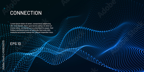 Digital technology. Abstract connection. Sci-fi user interface. Big data. Space futuristic emulation. Music background. Artificial intelligence. Blockchain and cryptocurrency. Vector
