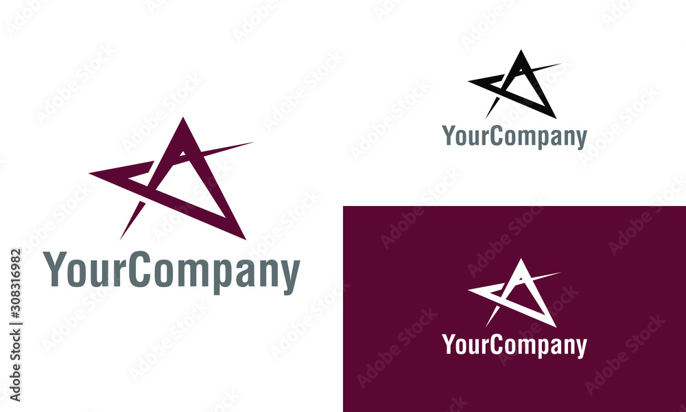 Letter A and star logo icon design template elements. Simple minimalist template graphic illustration. Creative vector emblem, for icon or design concept. Letter A and star logo icon design template elements. Simple minimalist template graphic illustration. Creative vector emblem, for icon or design concept.