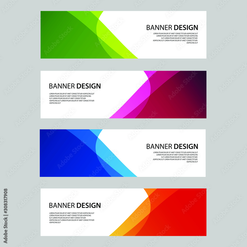 Vector Abstract design banner web template Vector Abstract design banner web template