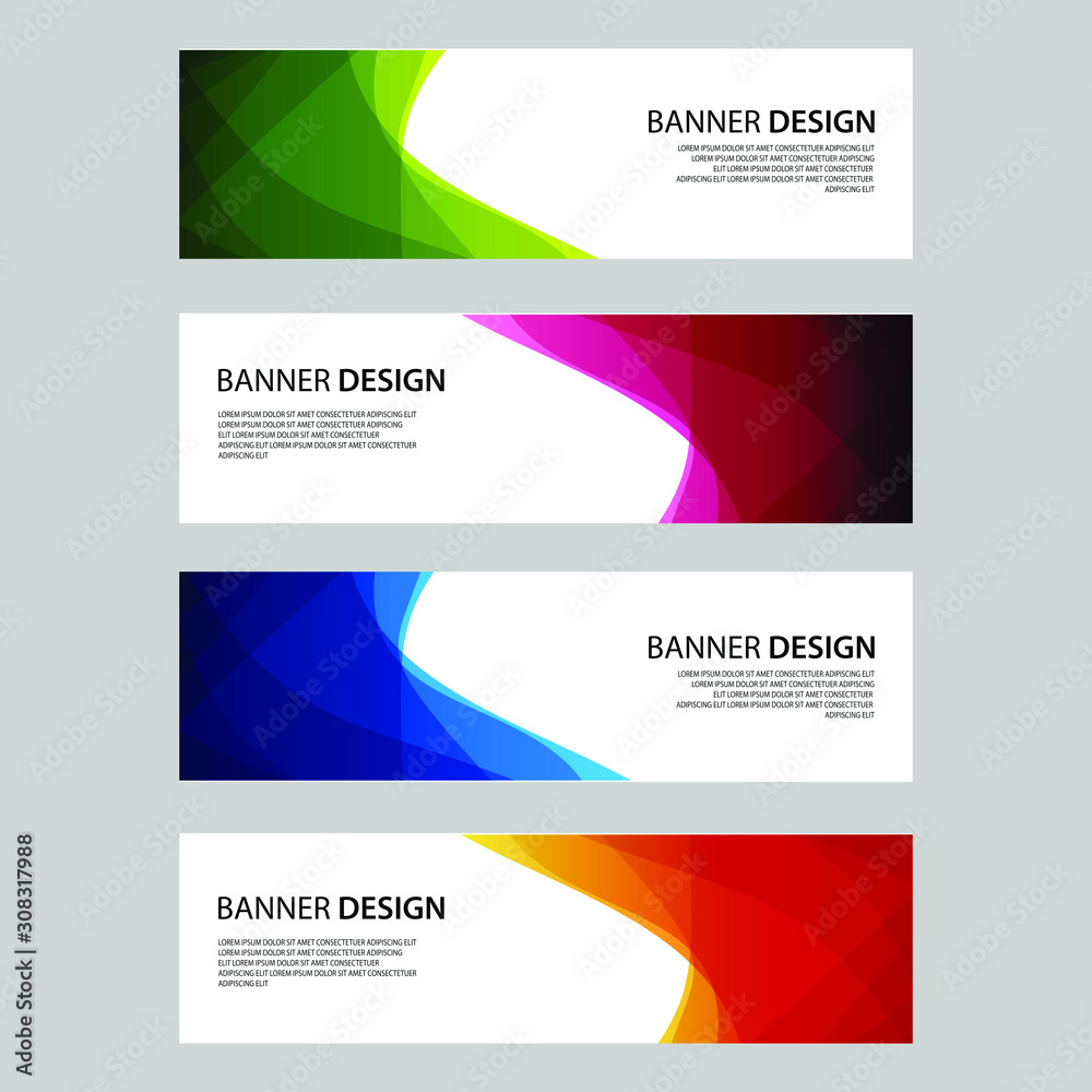 Vector Abstract design banner web template Vector Abstract design banner web template