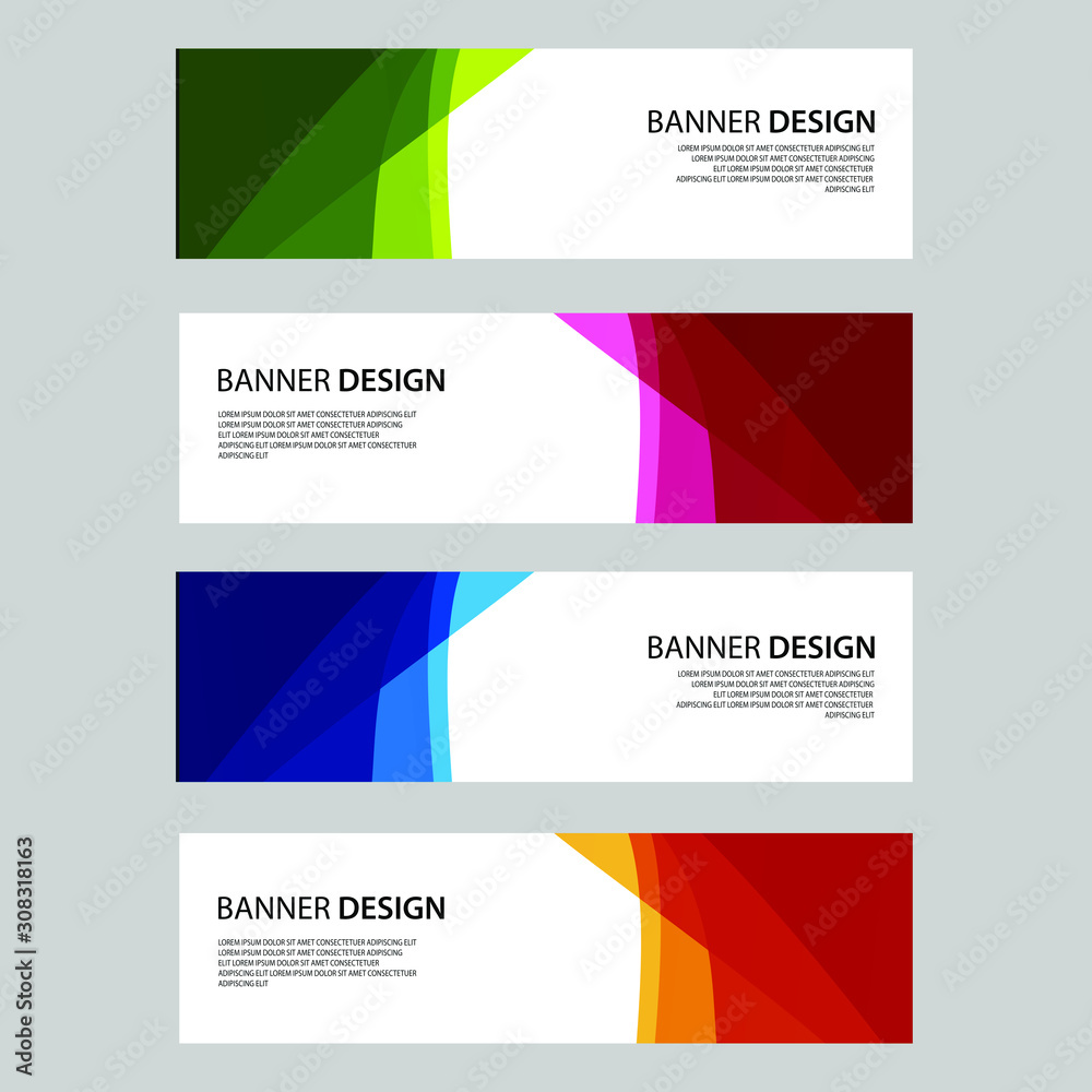 Fototapeta premium Vector Abstract design banner web template