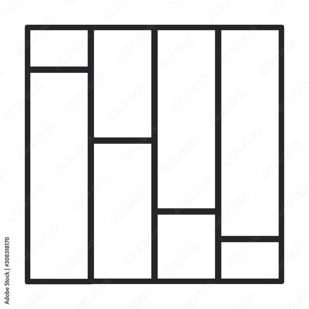 Parquet floor vector icon.Line vector icon isolated on white background parquet floor. Parquet floor vector icon.Line vector icon isolated on white background parquet floor.
