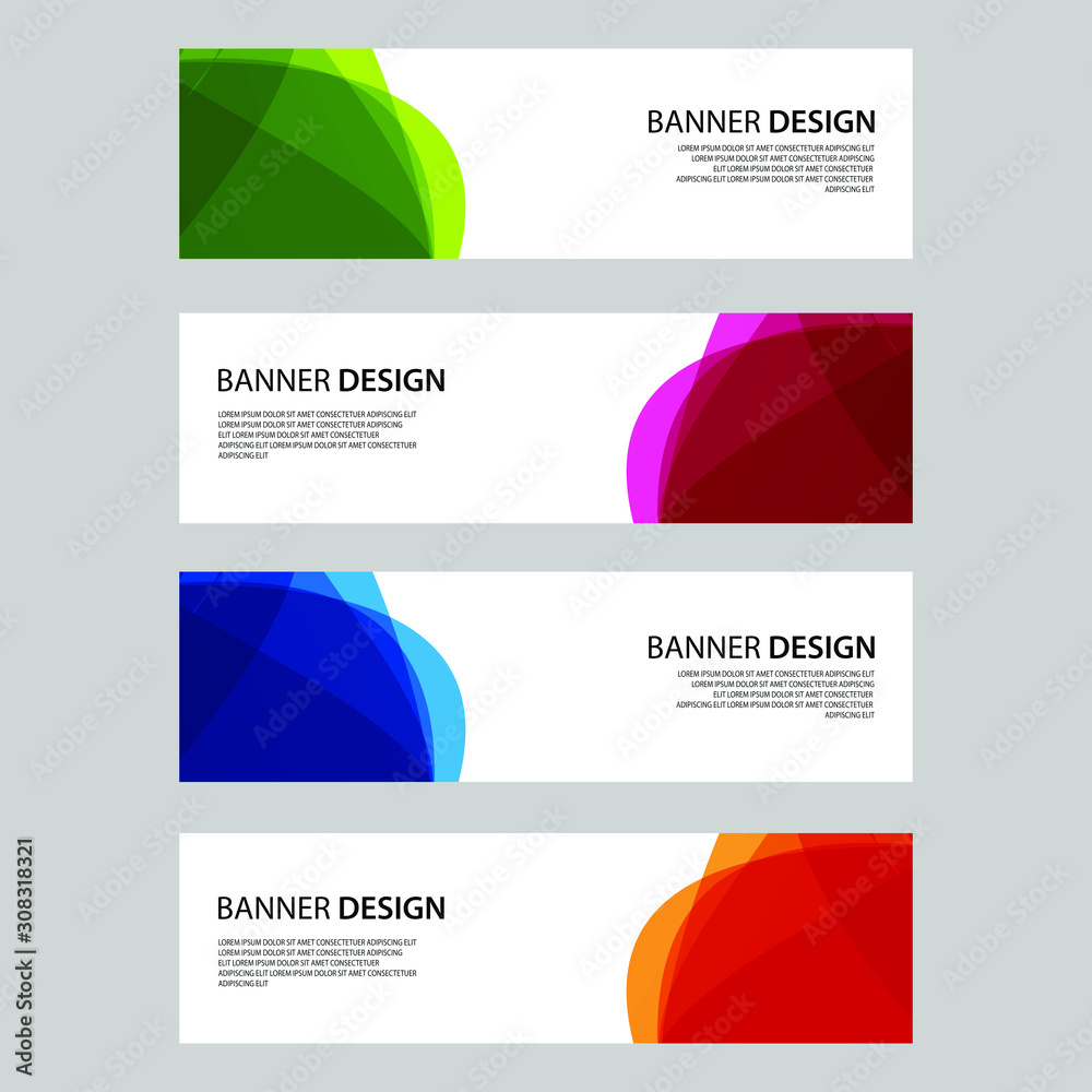 Fototapeta premium Vector Abstract design banner web template