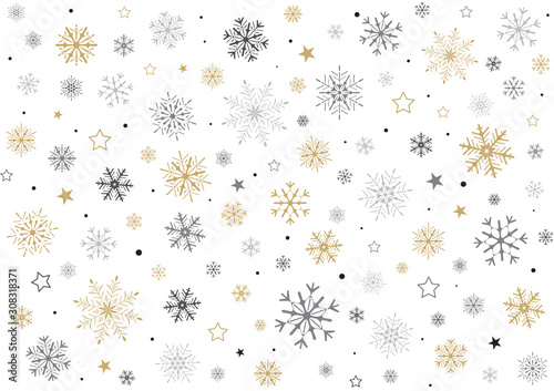ARRIÈRE-PLAN FLOCONS DE NEIGE