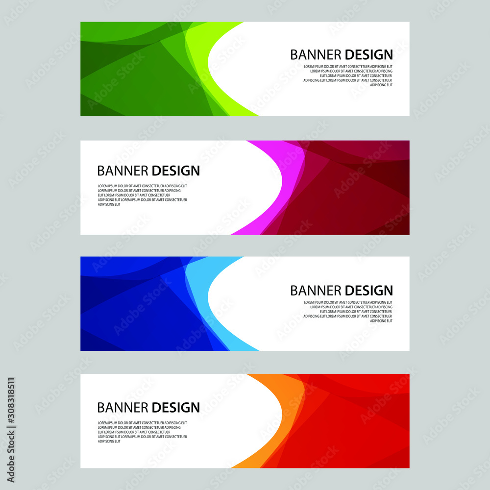 Vector Abstract design banner web template Vector Abstract design banner web template